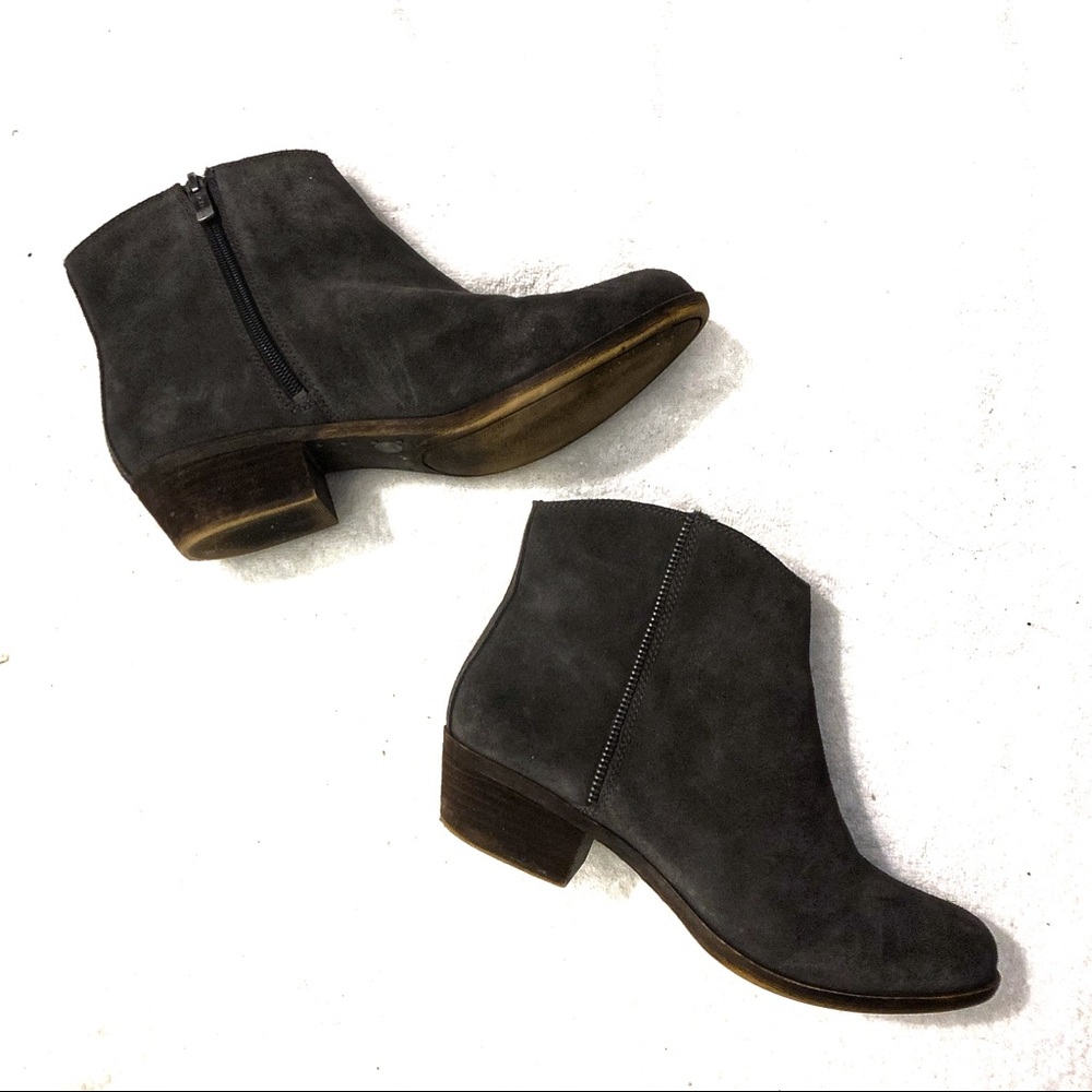 BCBGeneration Grey Zip Ankle Booties